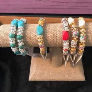 $4/20 🔥 Bling! Gorgeous stone and bead bracelets!